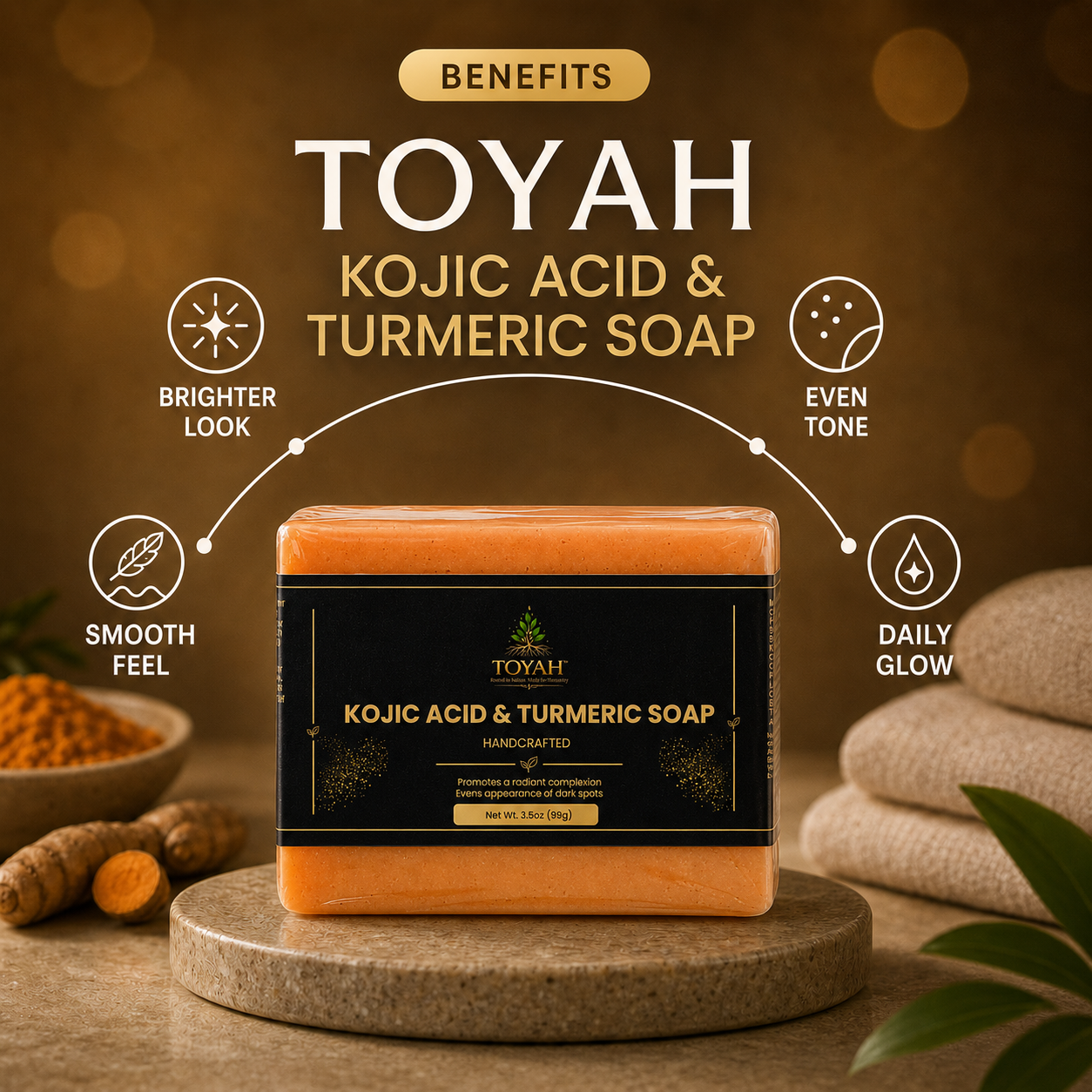 Kojic Acid & Turmeric Soap